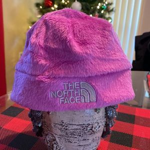 Purple Toddler Baby North Face Fleece Beanie